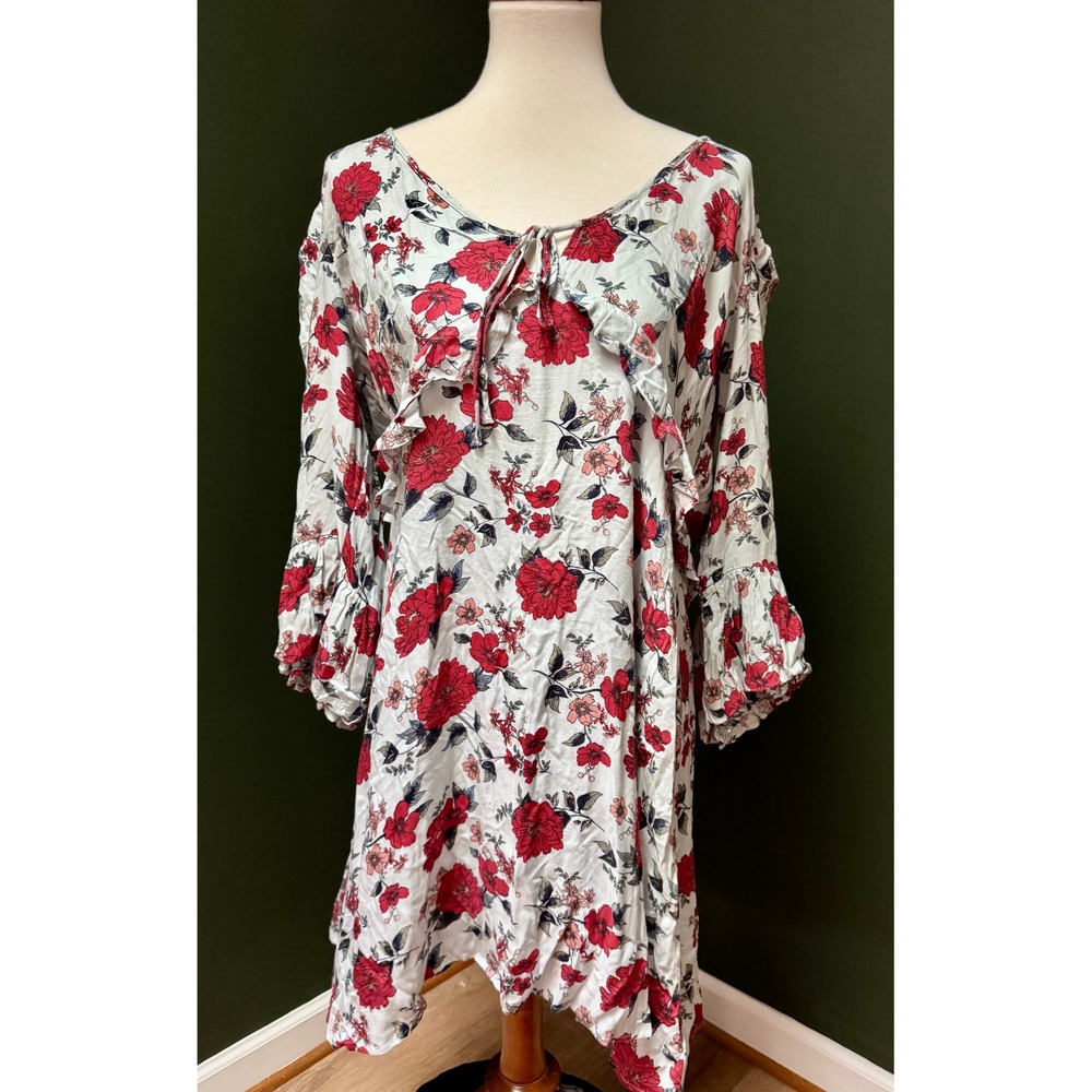 American Eagle Outfitters Boho Grandmacore Floral Tunic Dress Women's Size‎ XL